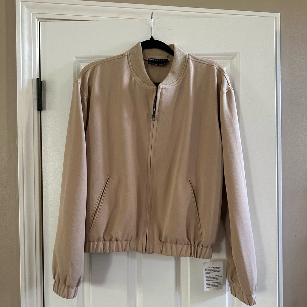 ASOS DESIGN Mens Smart 80s Oversized Bomber Jacket Size Small NWT - Picture 2 of 12